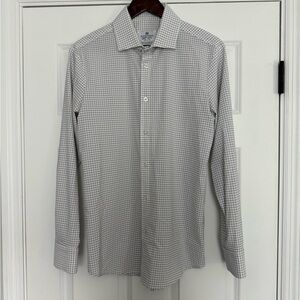 Mizzen+Main White Check Dress Shirt